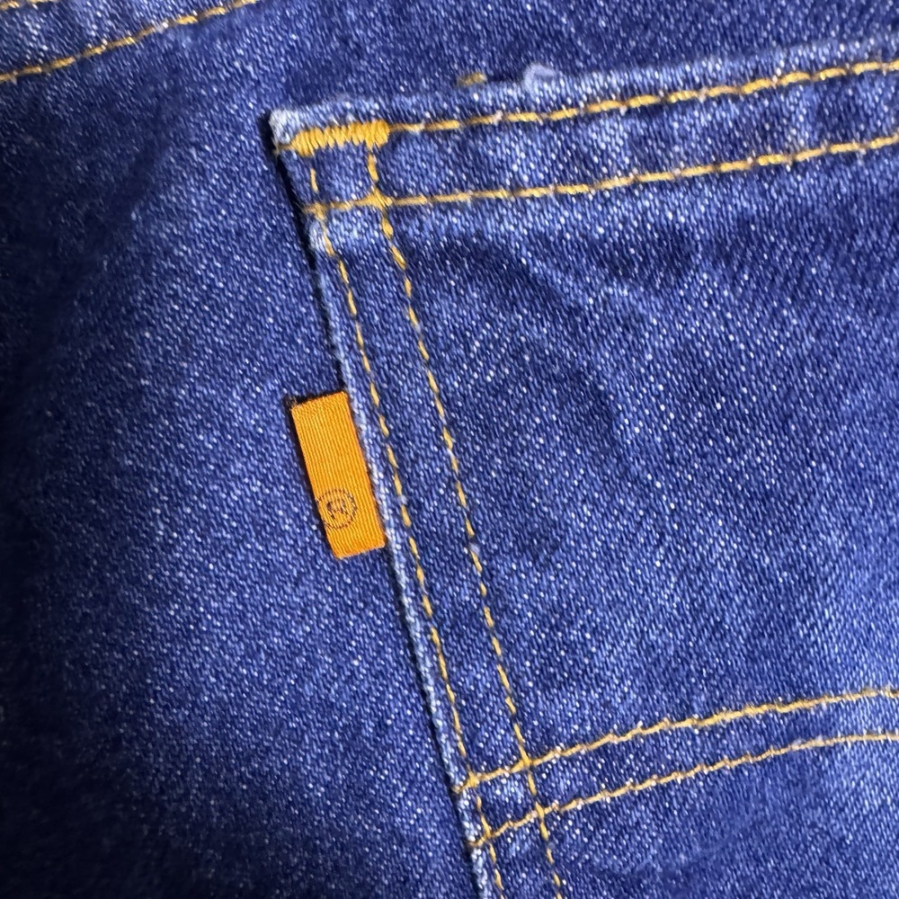 Levi's 20517-0217 Orange Tab Jeans Mens 36x27 Denim USA Made 1988 Talon - Picture 7 of 15